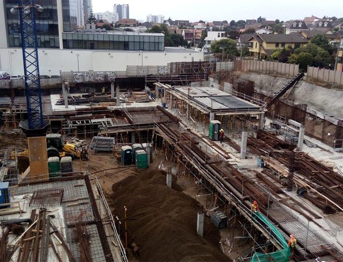 Entibaciones y Movimientos de tierra obra Edificio Open Montemar